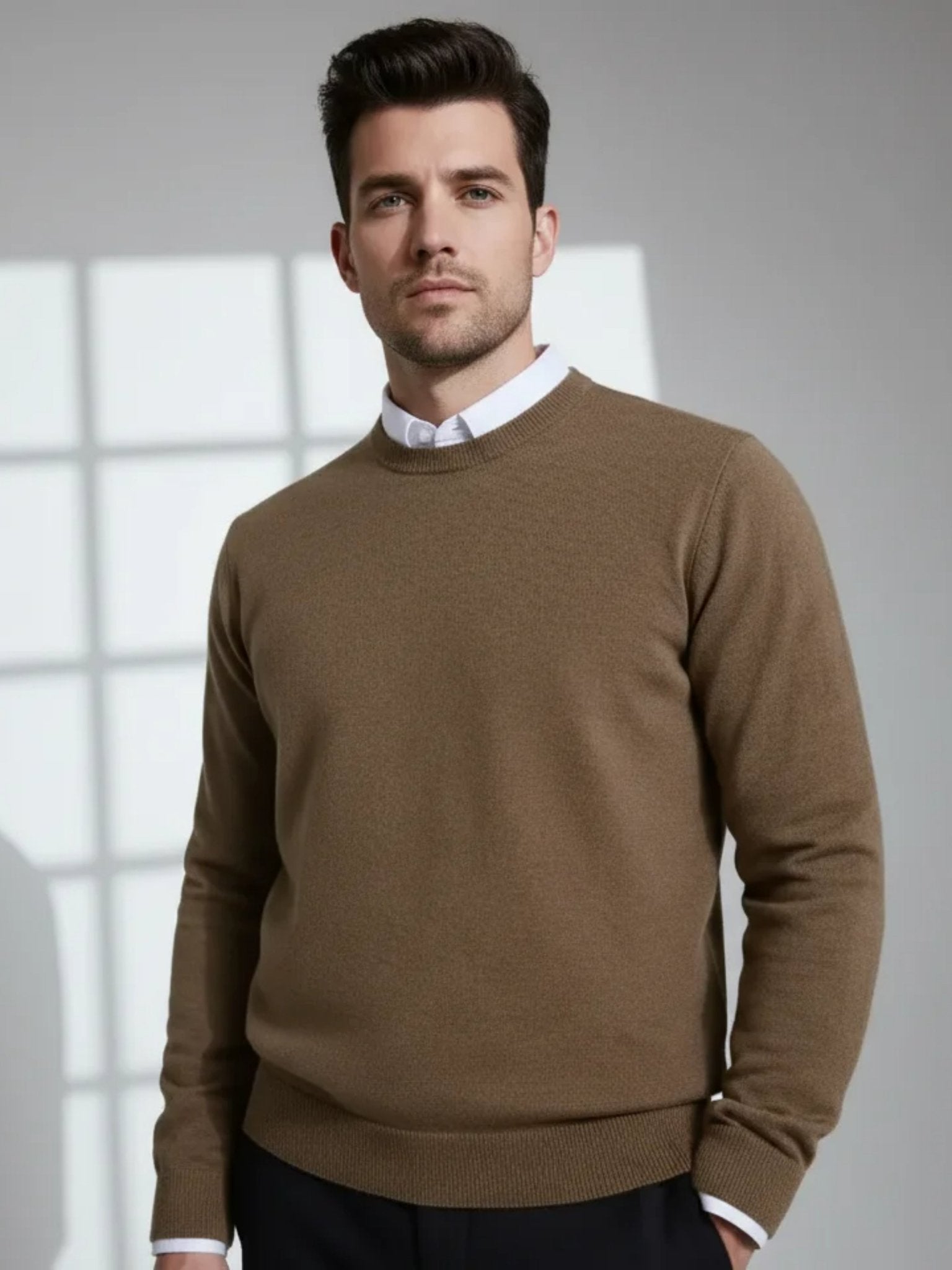 Valoriani light cashmere crewneck sweater