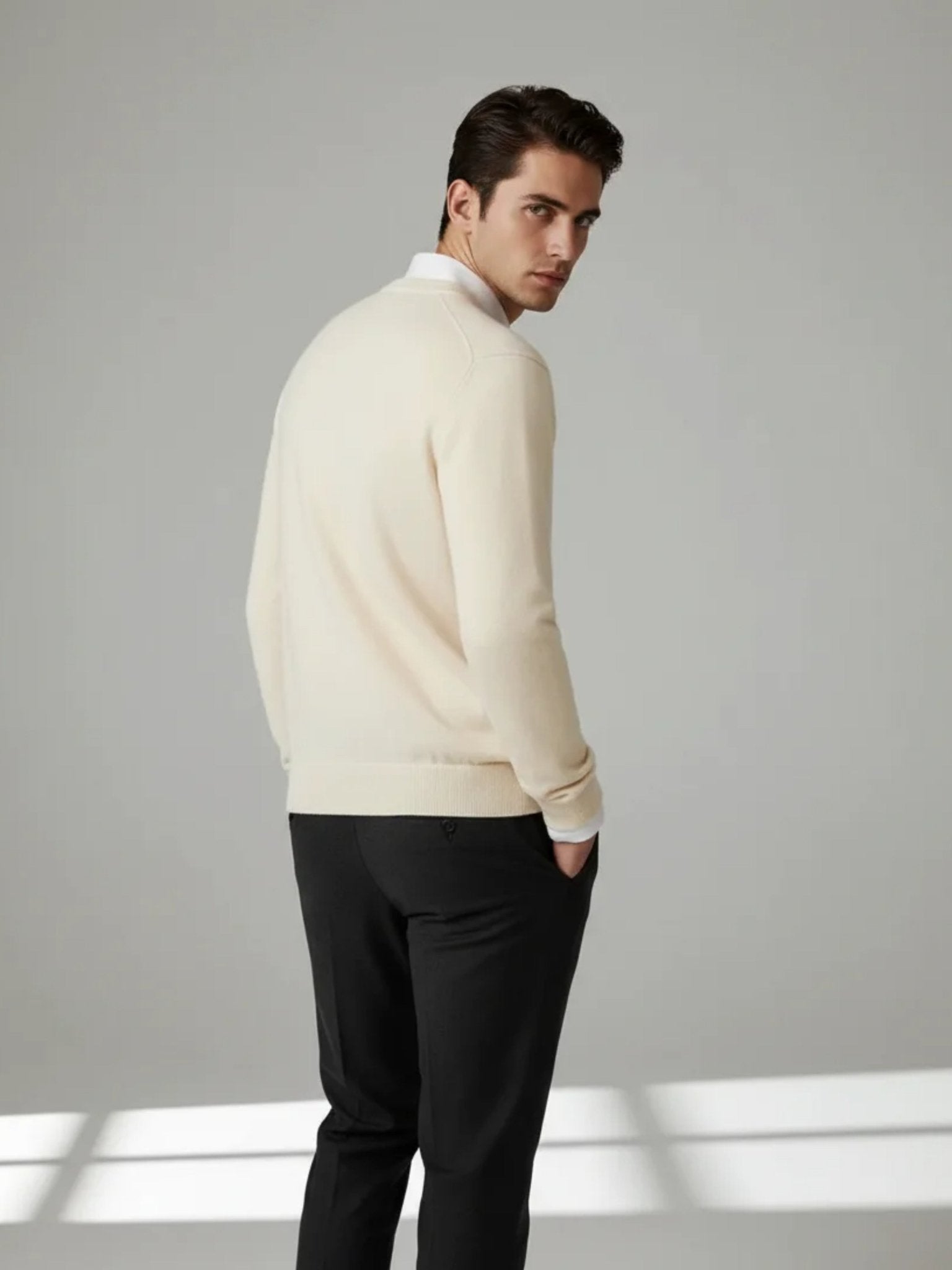 Valoriani luxury cashmere sweater fit