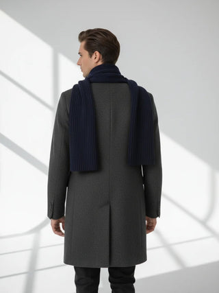premium ribbed cashmere scarf elegant winter style