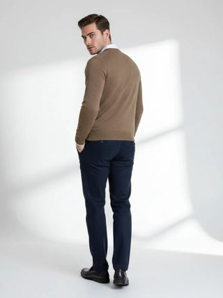 Valoriani cashmere crewneck sweater front view