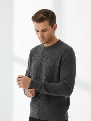 refined wool cashmere sweater minimalist crewneck design